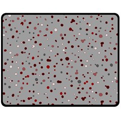 Dots Pattern Fleece Blanket (medium)  by ValentinaDesign