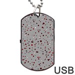 Dots pattern Dog Tag USB Flash (Two Sides) Back