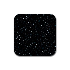 Dots Pattern Rubber Coaster (square)  by ValentinaDesign