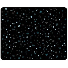 Dots Pattern Double Sided Fleece Blanket (medium)  by ValentinaDesign