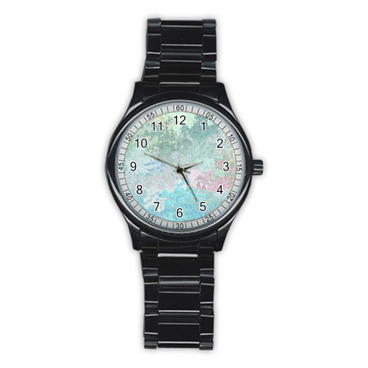 Pastel Garden Stainless Steel Round Watch