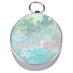 Pastel Garden Silver Compasses by digitaldivadesigns