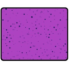 Dots Pattern Double Sided Fleece Blanket (medium)  by ValentinaDesign