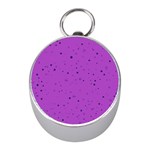 Dots pattern Mini Silver Compasses Front