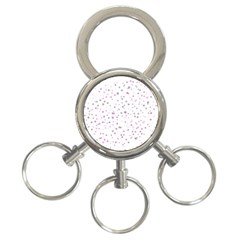 Dots pattern 3-Ring Key Chains