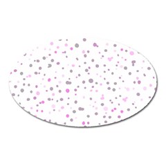 Dots pattern Oval Magnet