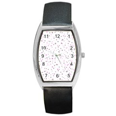 Dots pattern Barrel Style Metal Watch