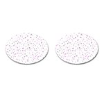 Dots pattern Cufflinks (Oval) Front(Pair)