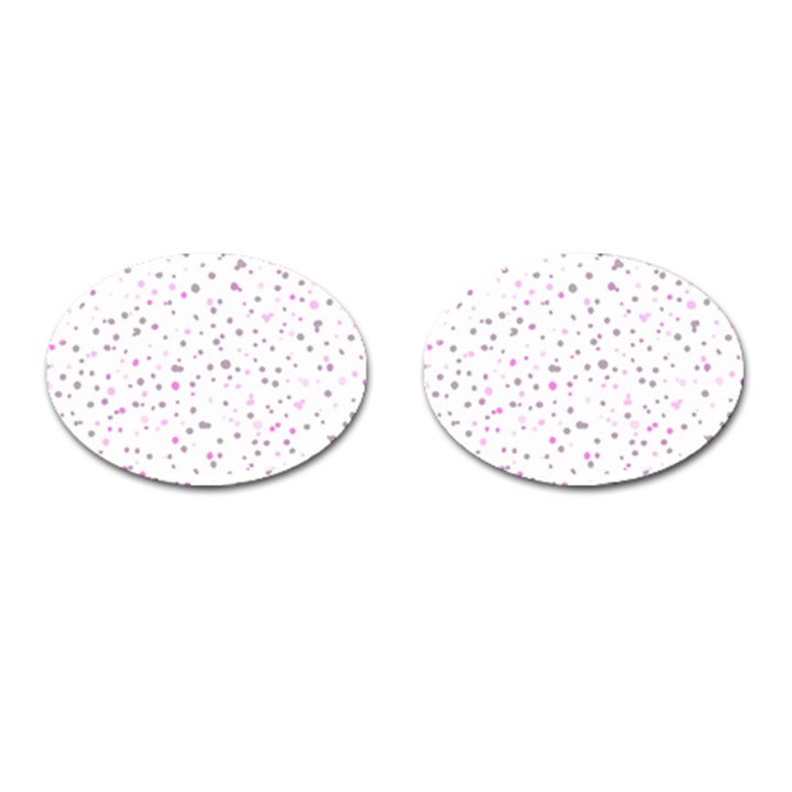 Dots pattern Cufflinks (Oval)