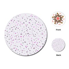 Dots pattern Playing Cards (Round) 