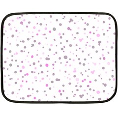 Dots Pattern Fleece Blanket (mini) by ValentinaDesign