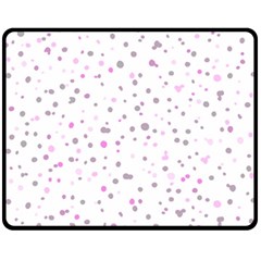 Dots pattern Fleece Blanket (Medium) 