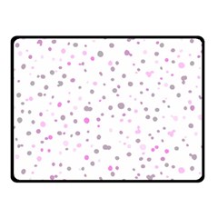 Dots pattern Fleece Blanket (Small)