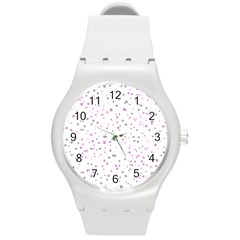 Dots pattern Round Plastic Sport Watch (M)