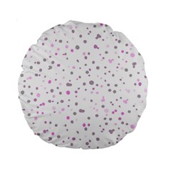 Dots pattern Standard 15  Premium Round Cushions