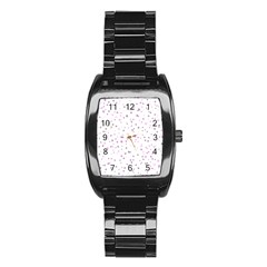 Dots pattern Stainless Steel Barrel Watch