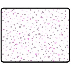 Dots pattern Double Sided Fleece Blanket (Medium) 