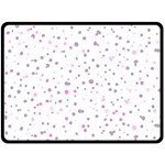 Dots pattern Double Sided Fleece Blanket (Large)  80 x60  Blanket Front