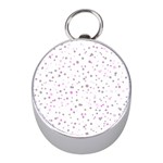 Dots pattern Mini Silver Compasses Front