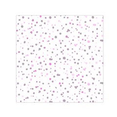 Dots Pattern Small Satin Scarf (square) by ValentinaDesign