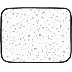 Dots Pattern Fleece Blanket (mini) by ValentinaDesign