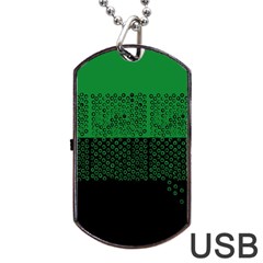 Abstract Art  Dog Tag Usb Flash (one Side) by ValentinaDesign