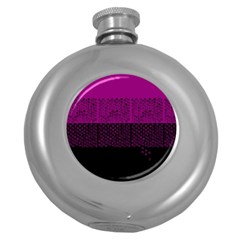 Abstract Art  Round Hip Flask (5 Oz) by ValentinaDesign