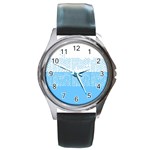 Abstract art  Round Metal Watch Front