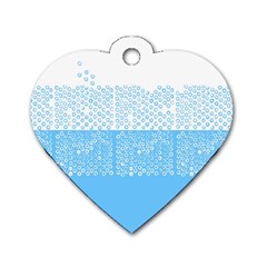 Abstract Art  Dog Tag Heart (one Side) by ValentinaDesign