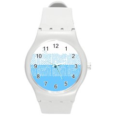 Abstract Art  Round Plastic Sport Watch (m) by ValentinaDesign