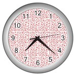 Abstract art  Wall Clocks (Silver)  Front