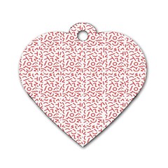 Abstract Art  Dog Tag Heart (one Side) by ValentinaDesign