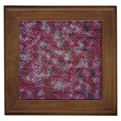 Pink Texture                 Framed Tile by LalyLauraFLM