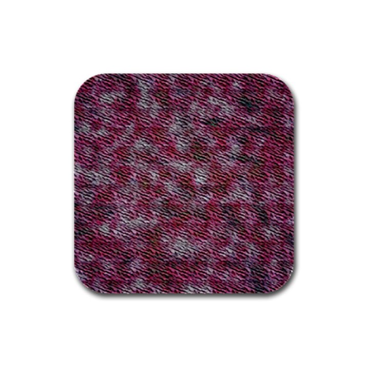 Pink texture                 Rubber Square Coaster (4 pack