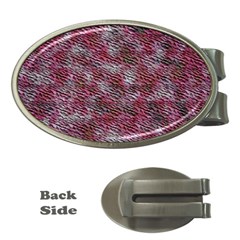 Pink texture                 Money Clip (Oval)