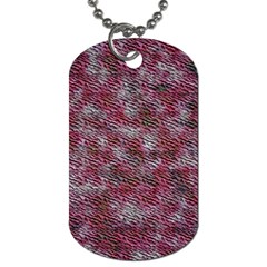 Pink texture                 Dog Tag (One Side)