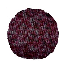 Pink Texture           Standard 15  Premium Flano Round Cushion by LalyLauraFLM