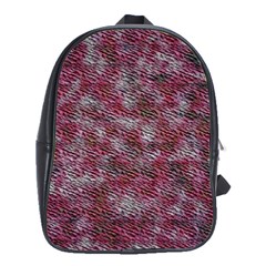 Pink texture                 School Bag (Large)