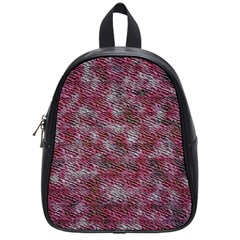 Pink Texture                 School Bag (small) by LalyLauraFLM