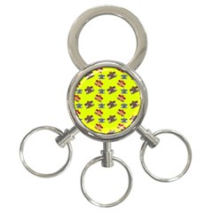 Camera pattern                3-Ring Key Chain