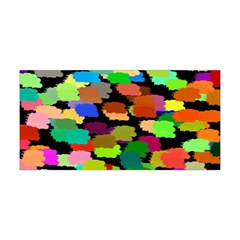 Colorful Paint On A Black Background                 Yoga Headband