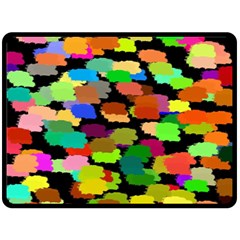 Colorful Paint On A Black Background                Plate Mat by LalyLauraFLM