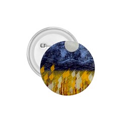 Blue And Gold Landscape With Moon 1 75  Buttons by digitaldivadesigns