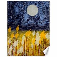 Blue And Gold Landscape With Moon Canvas 12  X 16   by digitaldivadesigns