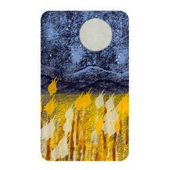 Blue And Gold Landscape With Moon Memory Card Reader by digitaldivadesigns