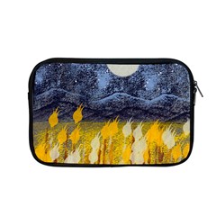 Blue And Gold Landscape With Moon Apple Macbook Pro 13  Zipper Case by digitaldivadesigns