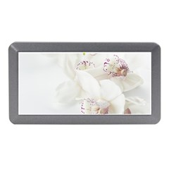 Orchids Flowers White Background Memory Card Reader (mini) by Nexatart