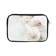 Orchids Flowers White Background Apple Ipad Mini Zipper Cases by Nexatart