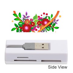 Heart Flowers Sign Memory Card Reader (stick)  by Nexatart