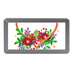 Heart Flowers Sign Memory Card Reader (mini) by Nexatart